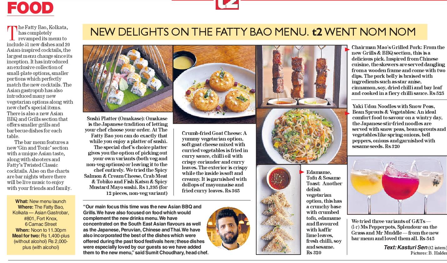 New Delights On The Fatty Bao Menu T2 Went Nom Nom New Delights On The Fatty Bao Menu T2 Went Nom Nom Their signature item, the bao, is available in a large variety of fillings. the telegraph epaper