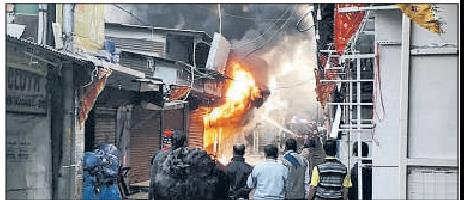 Fire devours Siliguri shops