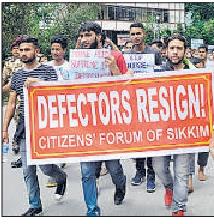 Rally held to demand Sikkim defectors' exit 